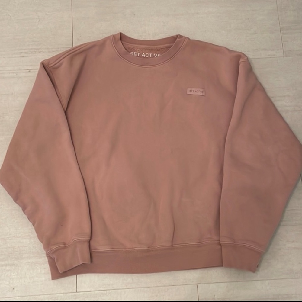 SET Active Sweatshirt and Sweatpants Matching Set